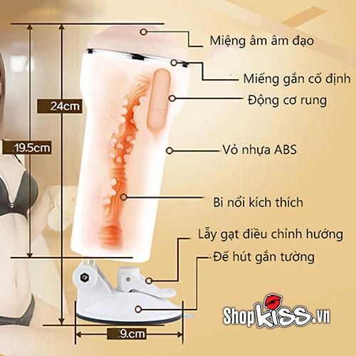Âm đạo giả AK Hot gắn tường siêu thực kích thích mạnh mẽ