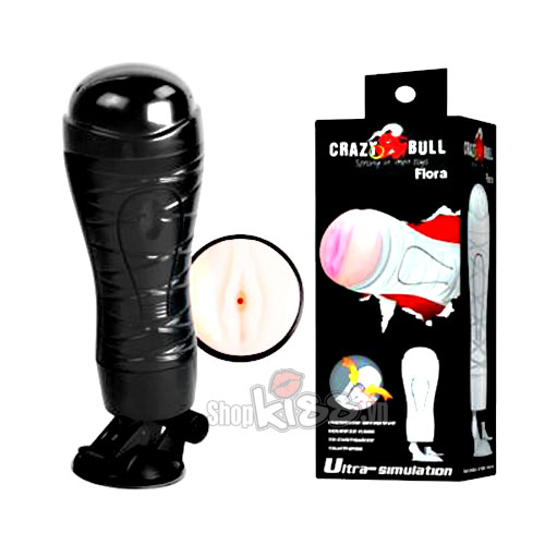 Crazy Bull Flora Wall-Mount Squeeze and Vibrating Male Masturbator