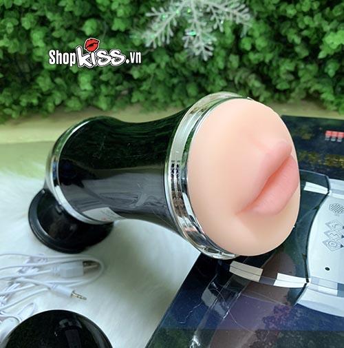 Wall-Mount Double-Ended Vibrating Realistic Silicone Male Masturbator