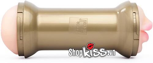 Âm đạo giả 2 đầu Double Pumped Gold silicon cao cấp thiết kế độc đáo cho nam