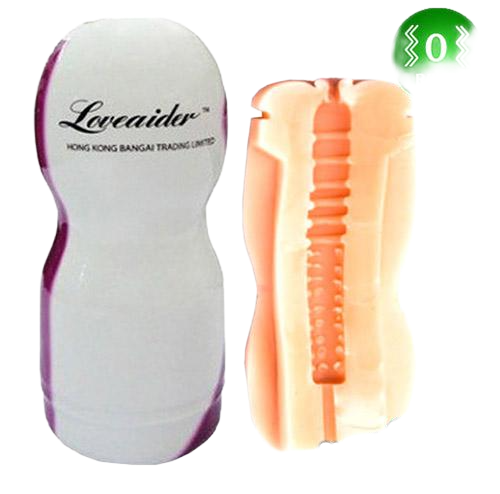 Âm đạo giả Loveaider gân gai siêu sướng, silicon mềm an toàn 