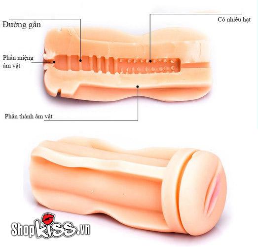 Âm đạo giả Loveaider gân gai siêu sướng, silicon mềm an toàn