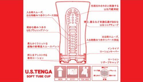 Cốc thủ dâm Tenga U.S. Soft Tube silicon cao cấp kích thích nam