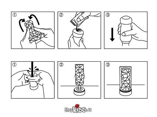 Cốc thủ dâm silicon Tenga 3D cao cấp an toàn lành tính hiệu quả cực đã