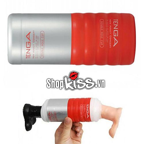 Cốc thủ dâm Tenga 2 đầu nhập khẩu Nhật silicon mềm mại rung rên dễ dùng