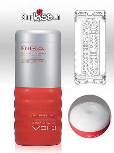 Cốc thủ dâm Tenga 2 đầu nhập khẩu Nhật silicon mềm mại rung rên dễ dùng