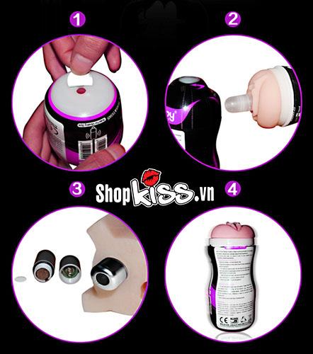 Cốc thủ dâm Lovetoy Vagina silicon cao cấp rung mạnh