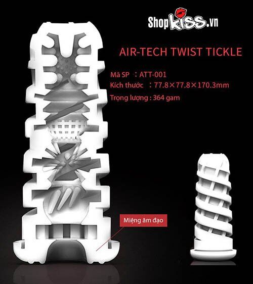 Cốc thủ dâm Tenga Airtech Twist sang trọng tăng khoái cảm cực đỉnh
