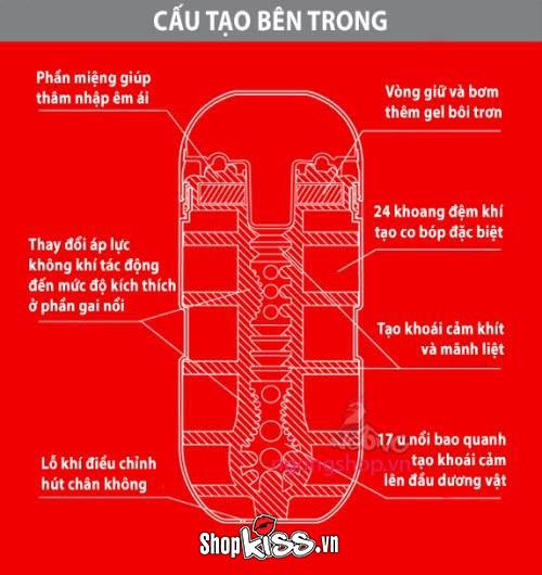 Cốc thủ dâm nam Tenga Air Cushion silicon an toàn hiệu quả