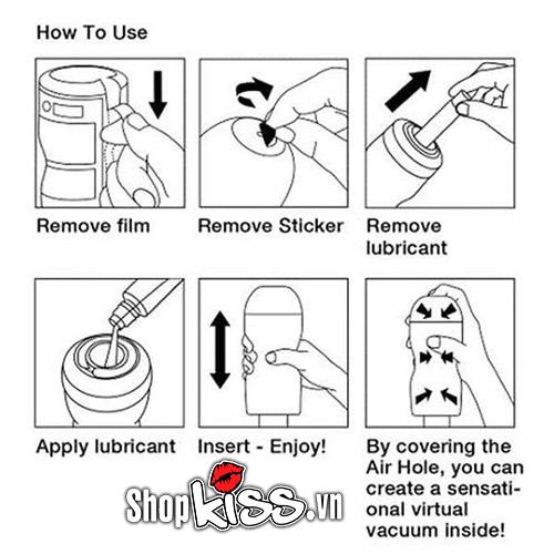 Cốc thủ dâm nam Tenga Air Cushion silicon an toàn hiệu quả