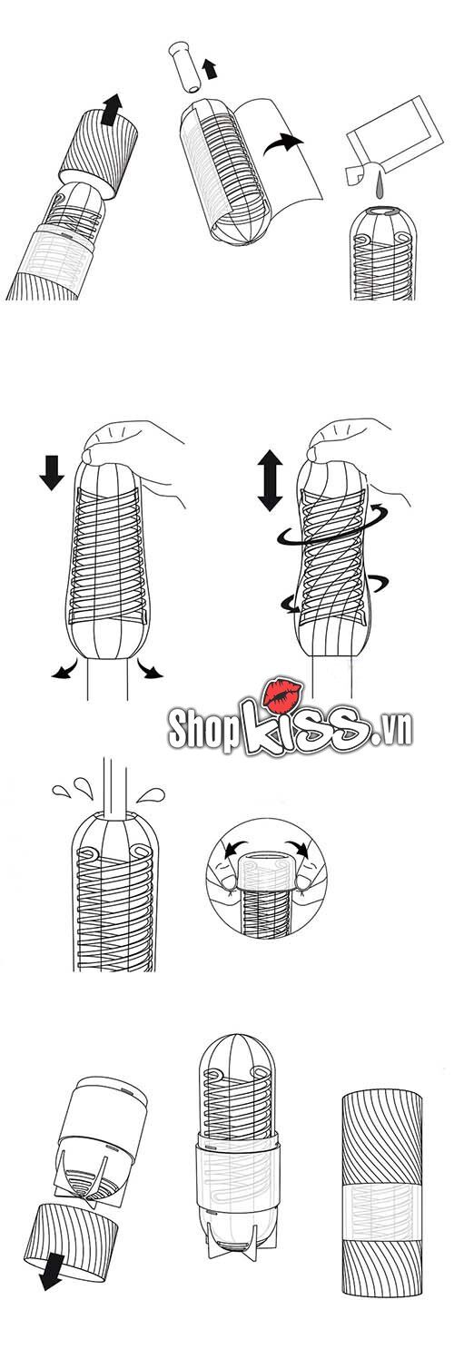 Cốc Thủ Dâm Tenga Spinner Siêu Phẩm ABS TPE Giá Rẻ Nhật Bản