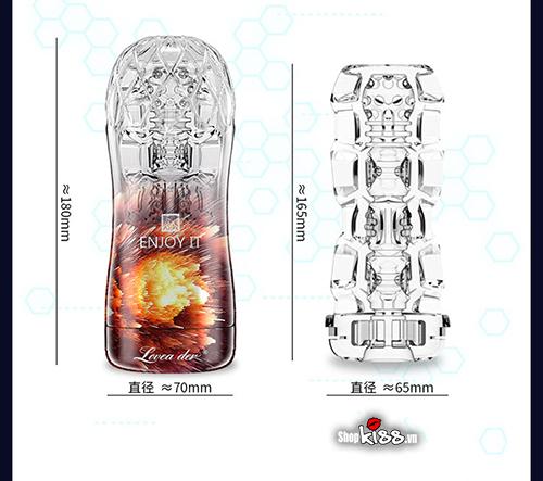 LoveAider Transparent Male Masturbator Compact Pleasure