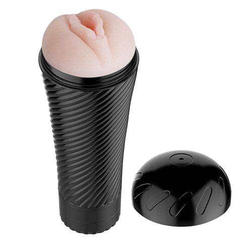 Cốc thủ dâm có rung Pink Pussy silicone ABS kích thích đa tầng rung 