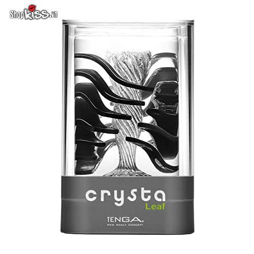 Âm đạo giả Tenga Crysta Leaf trong suốt silicon đàn hồi an toàn