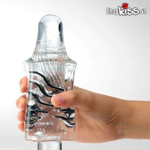 Âm đạo giả Tenga Crysta Leaf trong suốt silicon đàn hồi an toàn