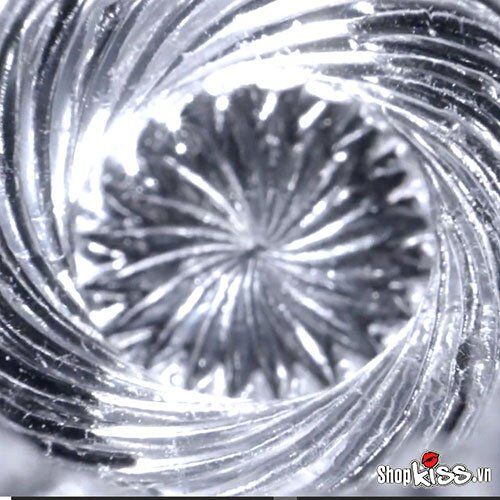 Âm đạo giả Tenga Crysta Leaf trong suốt silicon đàn hồi an toàn