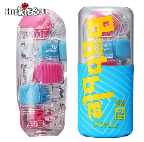 Cốc thủ dâm Tenga Bobble Crazy Cubes cao cấp Hút mạnh Mạnh mẽ