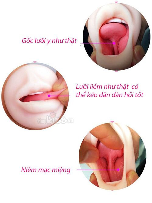  Đánh giá Dụng cụ thủ dâm cho nam hình miệng silicone – Oral sex loại tốt