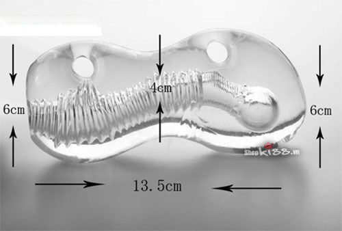 Âm Đạo Giả Thủy Tinh Mặt Trăng Mềm Mại Kích Thích Cực Đã