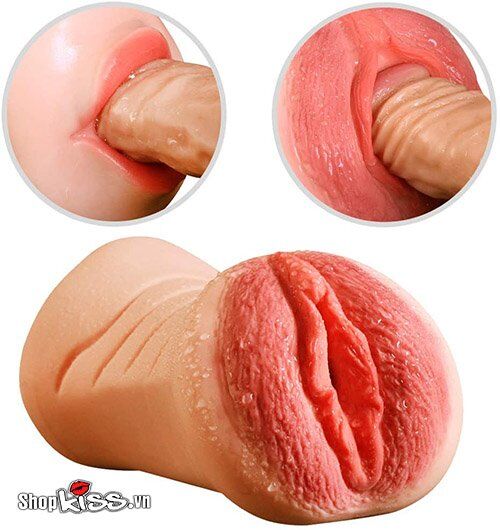 Âm đạo silicon 2 đầu miệng Jiuai cao cấp đồ chơi nam hút sâu