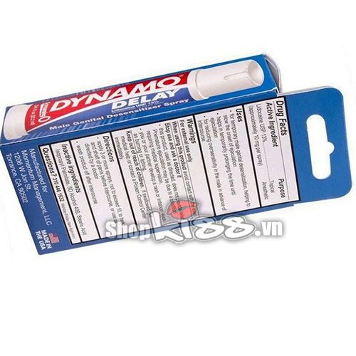 Chai xịt Dynamo Mỹ chính hãng tăng cường thời gian quan hệ hiệu quả