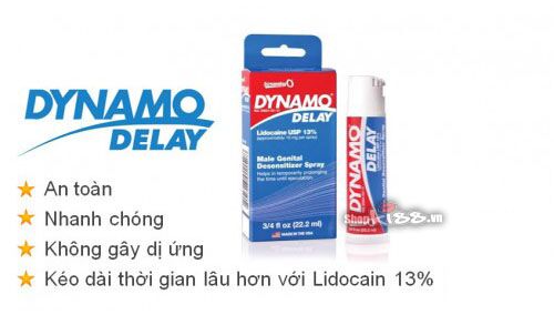 Chai xịt Dynamo Mỹ chính hãng tăng cường thời gian quan hệ hiệu quả