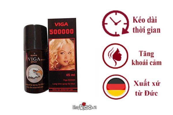 Chai xịt Viga Đức kéo dài thời gian Chống xuất tinh sớm hiệu quả