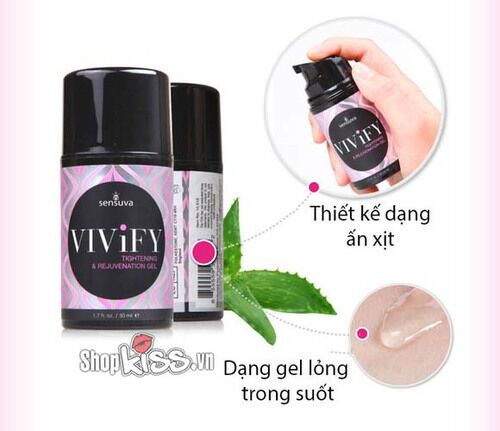 Gel se khít âm đạo Sensuva Vivify tăng khoái cảm tự nhiên
