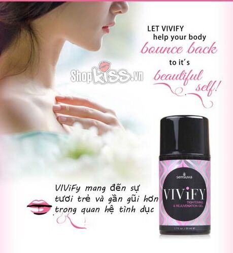 Gel se khít âm đạo Sensuva Vivify tăng khoái cảm tự nhiên