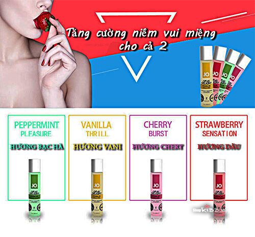Gel Jo Oral Delight gel bôi tăng khoái cảm quan hệ bằng miệng hấp dẫn an toàn