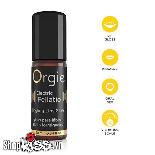 Son bóng Oralsex rung mạnh Orgie Electric Fellatio kích thích