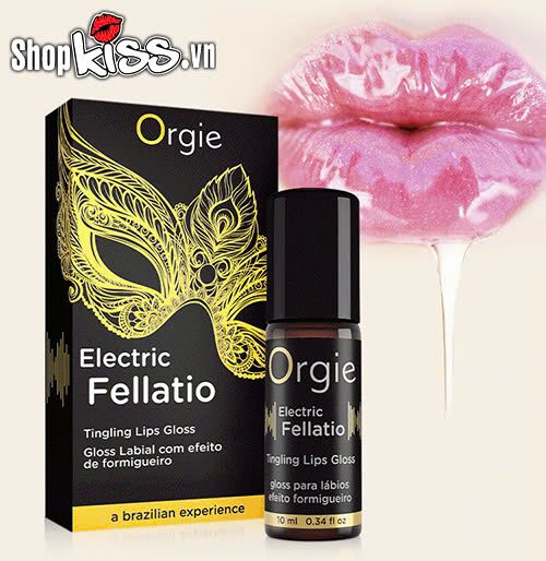 Son bóng Oralsex rung mạnh Orgie Electric Fellatio kích thích