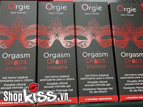 Gel tăng khoái cảm nữ Orgie Orgasm Drops có vị ngon kích thích