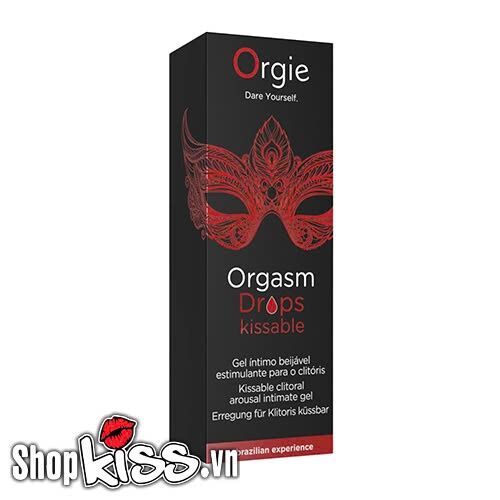 Gel tăng khoái cảm nữ Orgie Orgasm Drops có vị ngon kích thích