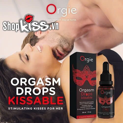 Gel tăng khoái cảm nữ Orgie Orgasm Drops có vị ngon kích thích