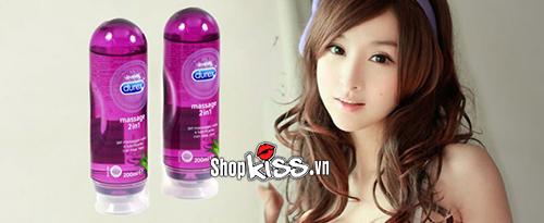 Gel bôi trơn Durex Play Massage gốc nước hương lô hội dịu nhẹ 200ml