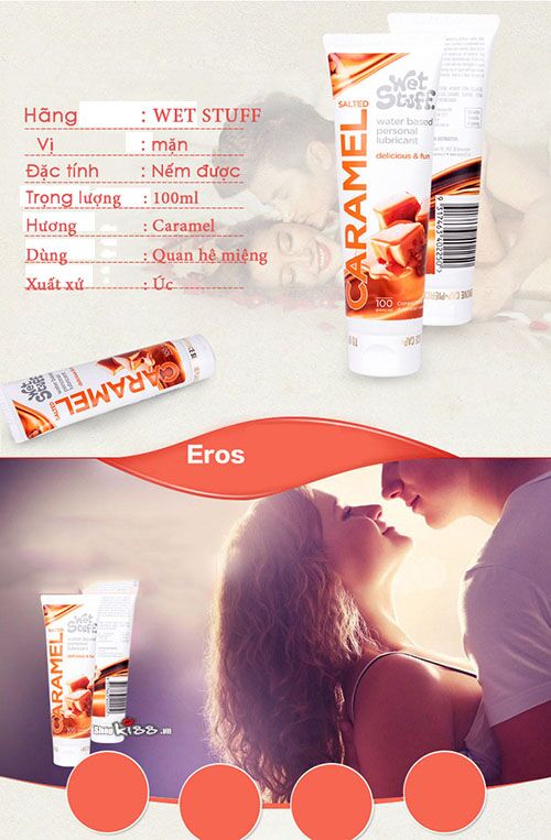 Gel Bôi Trơn Caramel Salted Vị Mặn Quan Hệ Miệng An Toàn