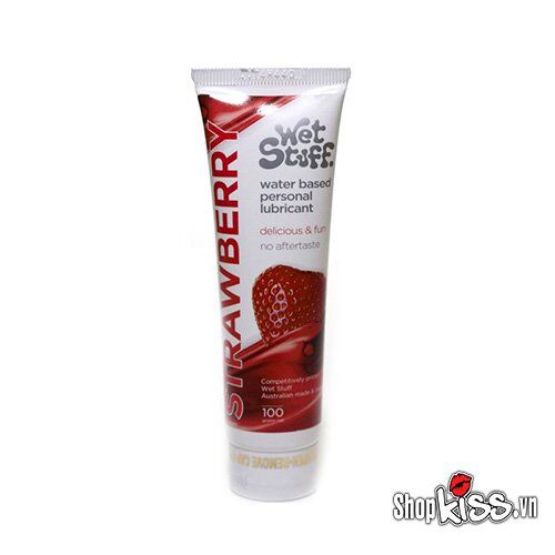 Gel bôi trơn gốc nước hương dâu Wet Stuff mềm mượt an toàn cho da