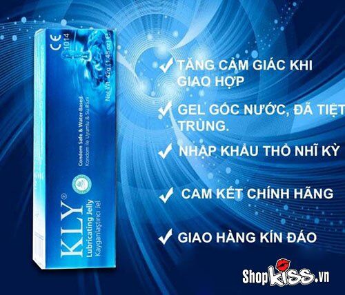 Gel bôi trơn gốc nước KLY Jelly 42g an toàn dịu nhẹ dễ sử dụng
