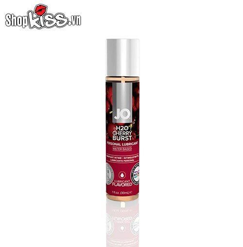 Gel bôi trơn JO H2O hương cherry burst banana lick ăn uống được 30ml
