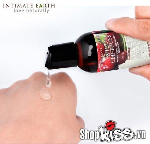 Gel bôi trơn Intimate Earth Wild Cherries 120ml hương trái cây ngọt mát