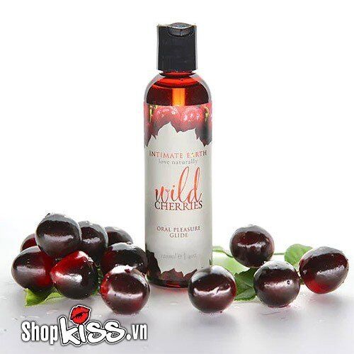 Gel bôi trơn Intimate Earth Wild Cherries 120ml hương trái cây ngọt mát