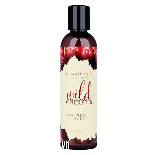 Gel bôi trơn Intimate Earth Wild Cherries 120ml hương trái cây ngọt mát 