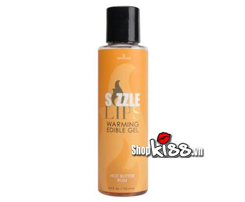 Gel mát xa Sensuva Sizzle Lips nếm được dưỡng ẩm nam nữ mềm mịn 