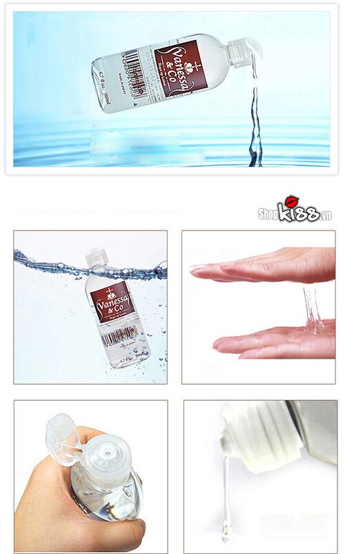 Gel bôi trơn Vanessa Co 200ml an toàn không mùi kéo dài tác dụng