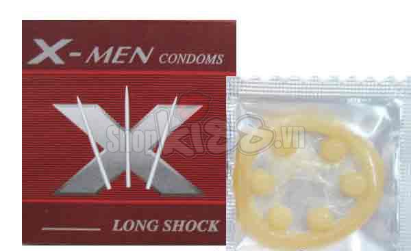 Bao cao su Xmen Bi gân gai tăng khoái cảm an toàn phòng tránh