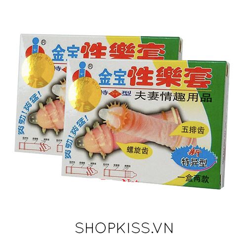 Bao cao su gai mềm hộp 2 cái giúp dễ lên đỉnh ngừa thai hiệu quả 