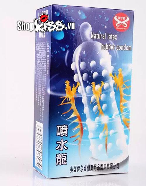 Bao cao su Super Gold siêu gân gai Nhật tăng khoái cảm