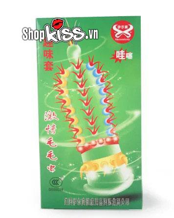 Bao cao su Super Gold siêu gân gai Nhật tăng khoái cảm