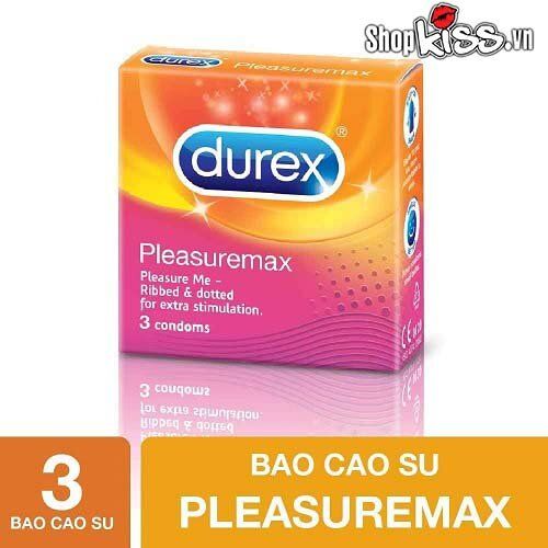 Bao cao su Durex Pleasuremax gân gai siêu kích thích chính hãng